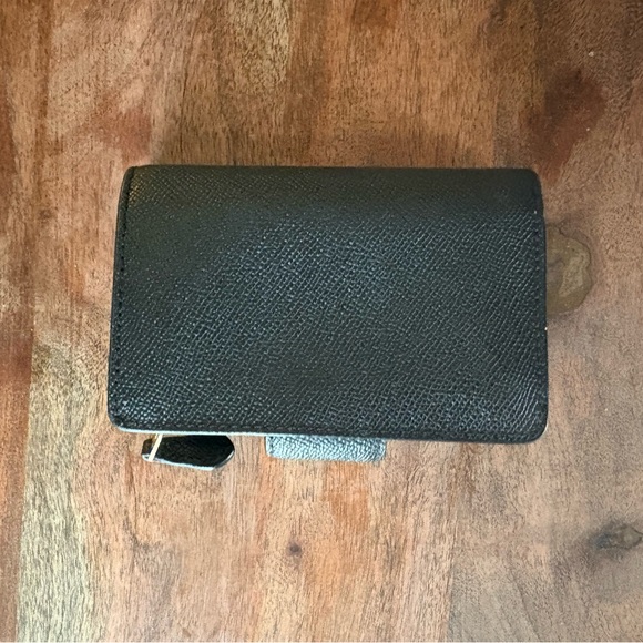 Coach Black Leather Wallet with Gold Logo - Picture 7 of 10